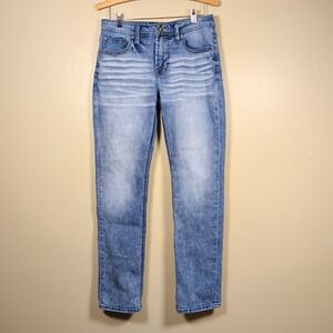 Departwest Men's Seeker Blue Jeans 32x34 Straight Leg Stretch Denim Distressed